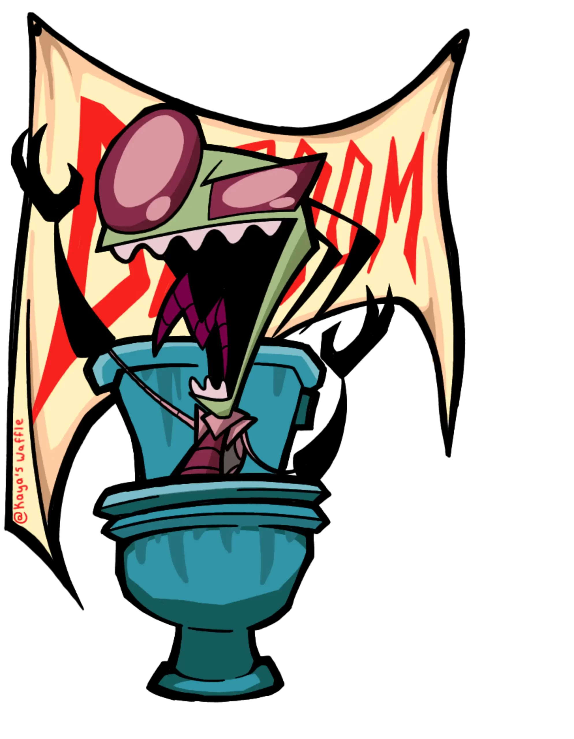 Kaya_ZIM and Flag_optimized Invasor ZIM | Ilustración
