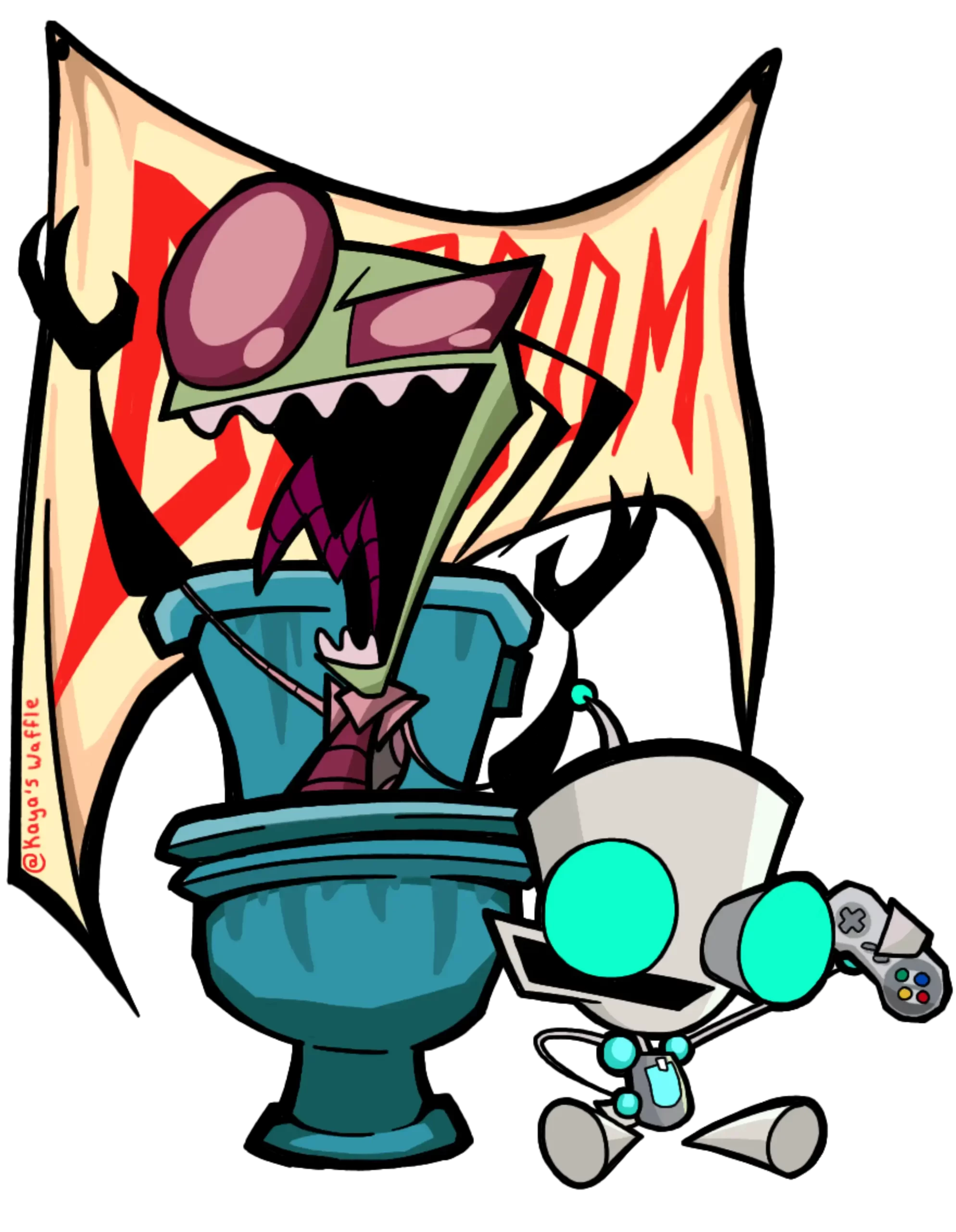 ZIM Toilet Super Nintendo_optimized Ilustración ZIM Toilet